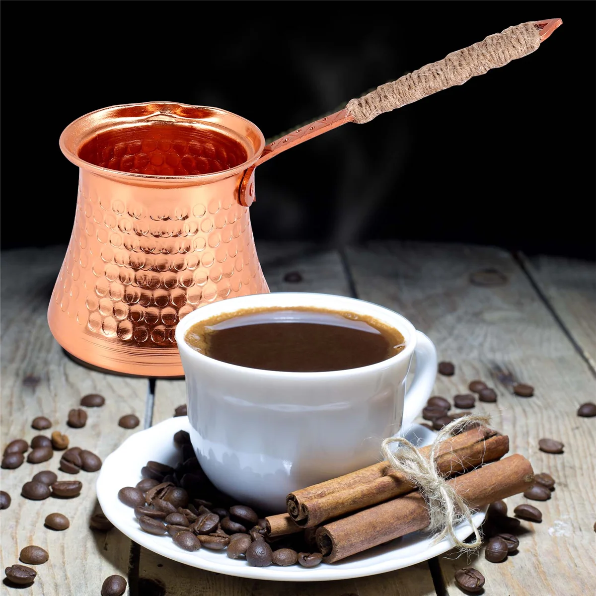 MSOR Coffee Turk Turkish Coffee Pot 320Ml Coffee Turk Turkish Copper Coffee Maker for Turk Cezve Cafeteria